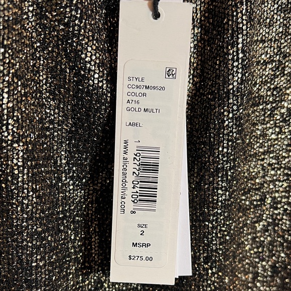 Alice + Olivia Delora Snake Skin Mini Dress - Picture 7 of 8